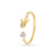 14KT Yellow Gold Gift An Finger Ring To Your Bff,,hi-res image number null
