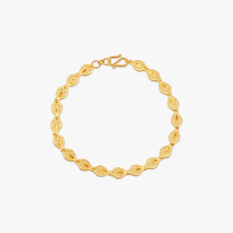 Sculpted Bloom Gold Bracelet