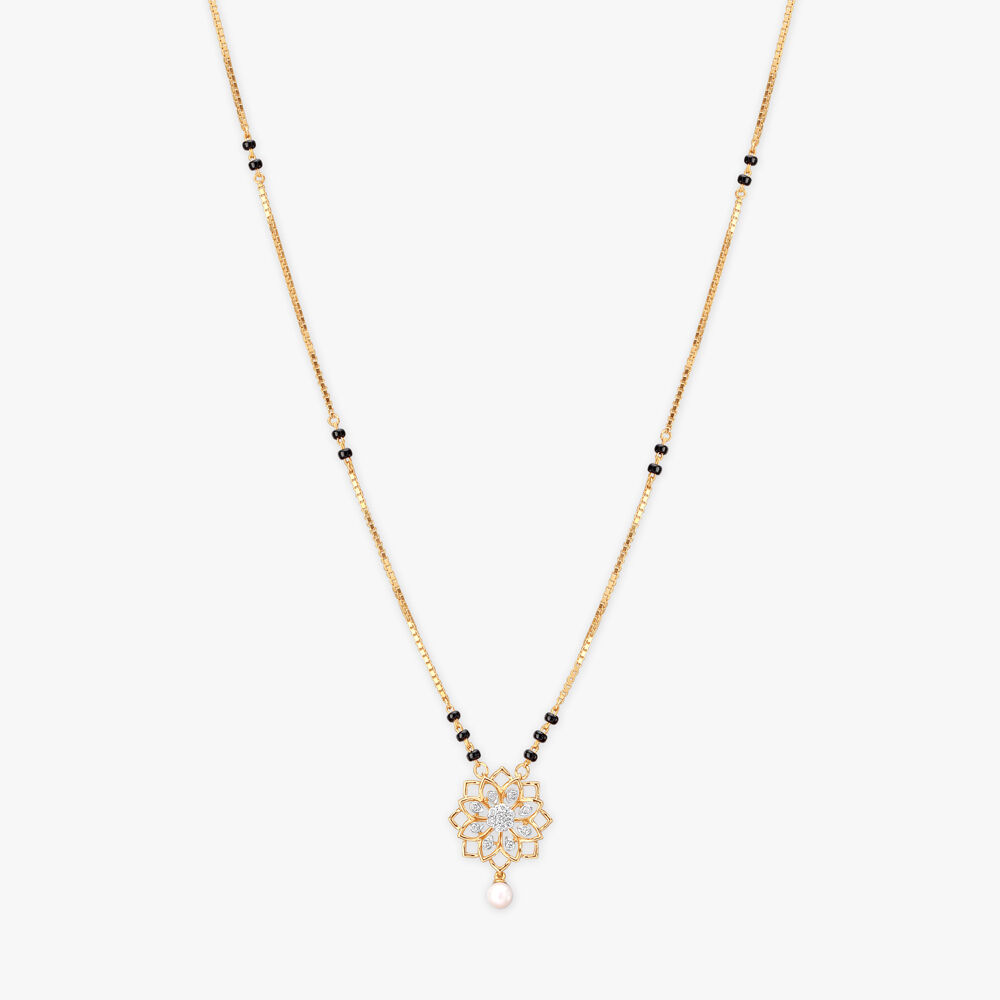 Diamond mangalsutra by tanishq online