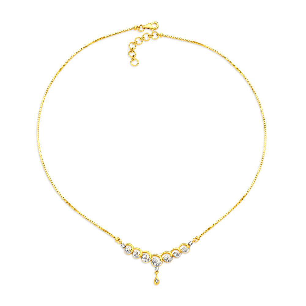 Tanishq dainty necklace best sale