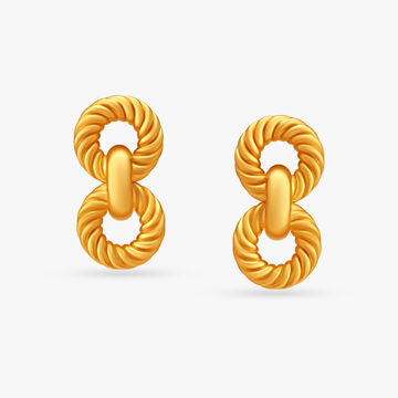 Chic Twisted Stud Earrings