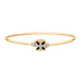 18 KT Yellow Gold Geometric Sparkle Diamond Bangle,,hi-res image number null