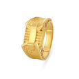 Carved Rugged Gold Finger Ring For Men,,hi-res image number null
