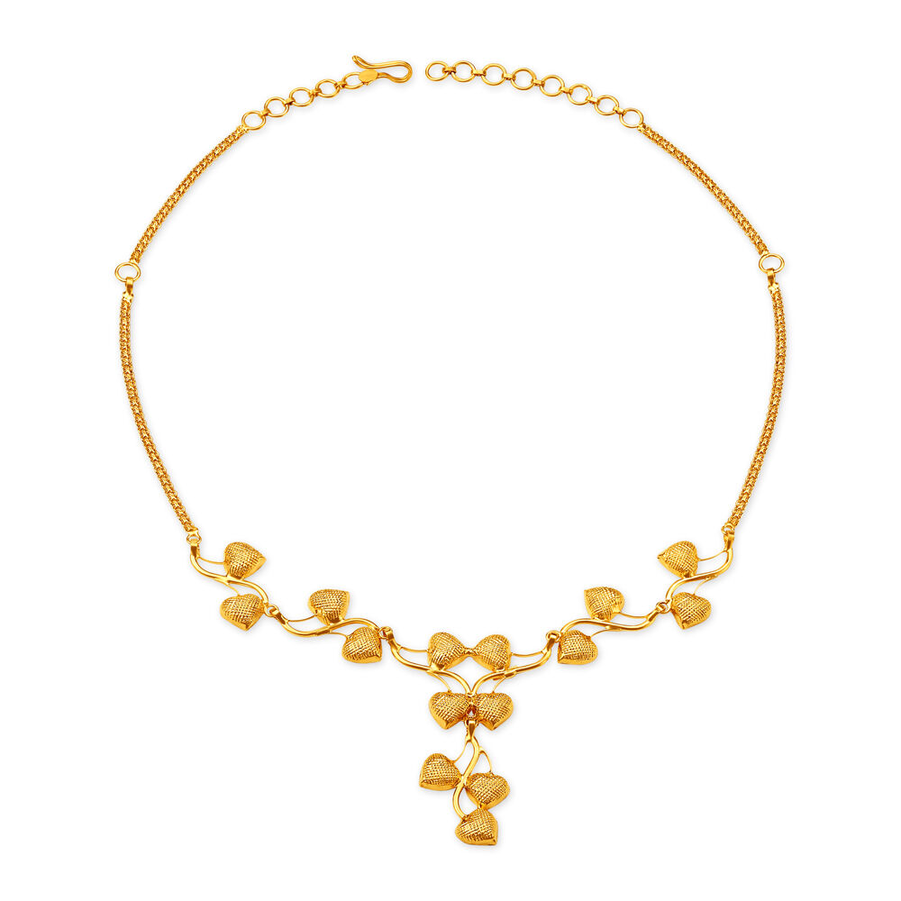 Gold necklace designs sales with price tanishq