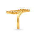 Gorgeous 22 Karat Yellow Gold And Cubic Zirconia Finger Ring,,hi-res image number null