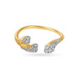 14KT Yellow Gold Little Hearts Finger Ring,,hi-res image number null