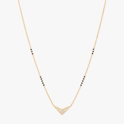 Starlit Chevron Diamond Mangalsutra