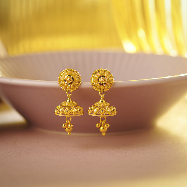 Surreal Floral Jhumkas,,hi-res image number null