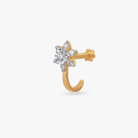 Petite Blossom Diamond Nose Pin
