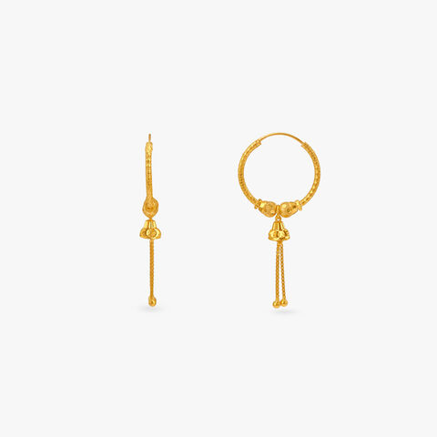 Twinkle Trail Gold Hoop Earrings