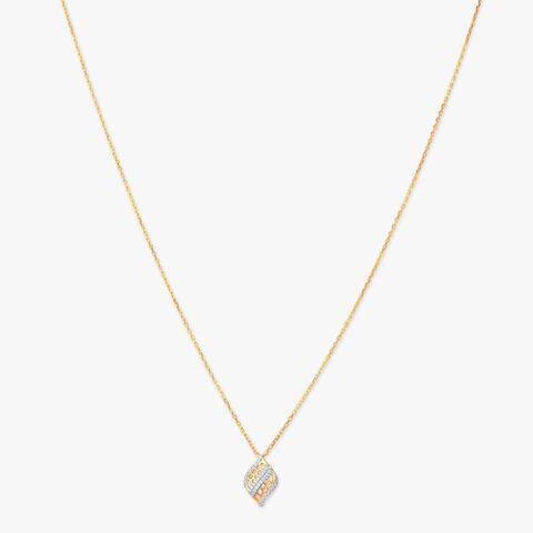 Twilight Weave Diamond Pendant with Chain and Earrings Set