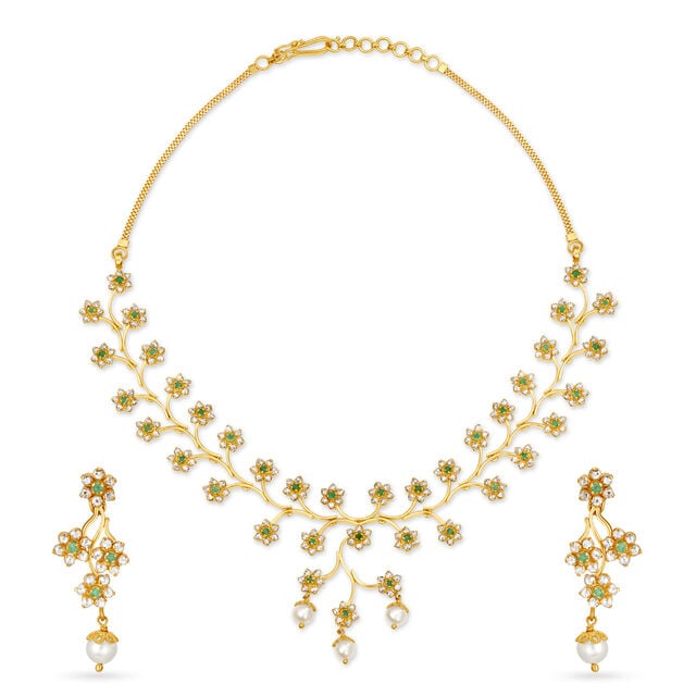 Enchanting Gold Necklace Set,,hi-res image number null