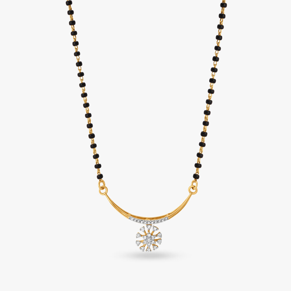 Tanishq cheap mangalsutra diamond