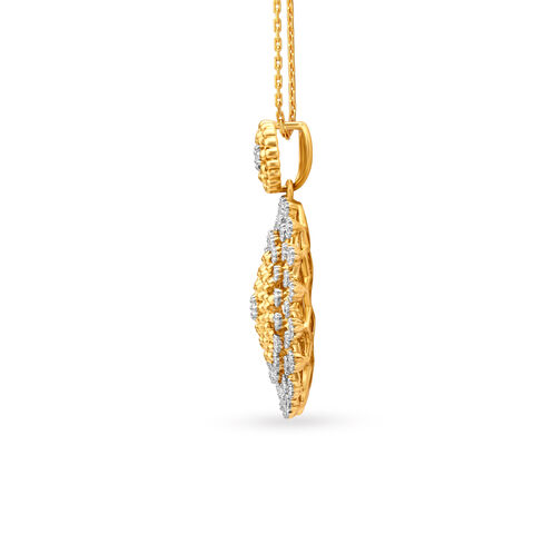 Debonair Floral Diamond Pendant