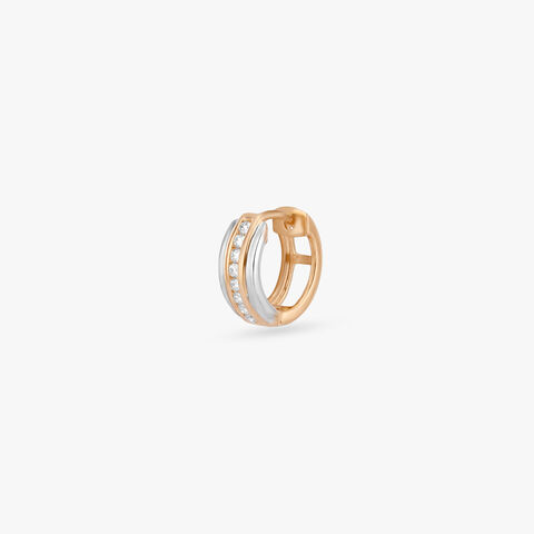 Refined Luxury. Diamond Hoop Earring For Men