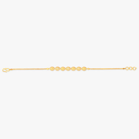 Radiant Swirl Gold Bracelet