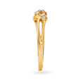 Appealing 18 Karat Yellow Gold Leafy Finger Ring,,hi-res image number null