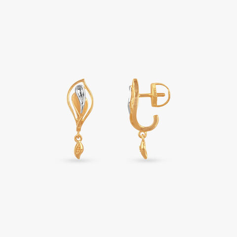 Whisper Arc Gold Hoop Earrings