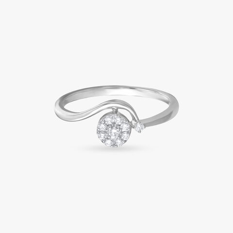 Starlit Wave Diamond Ring