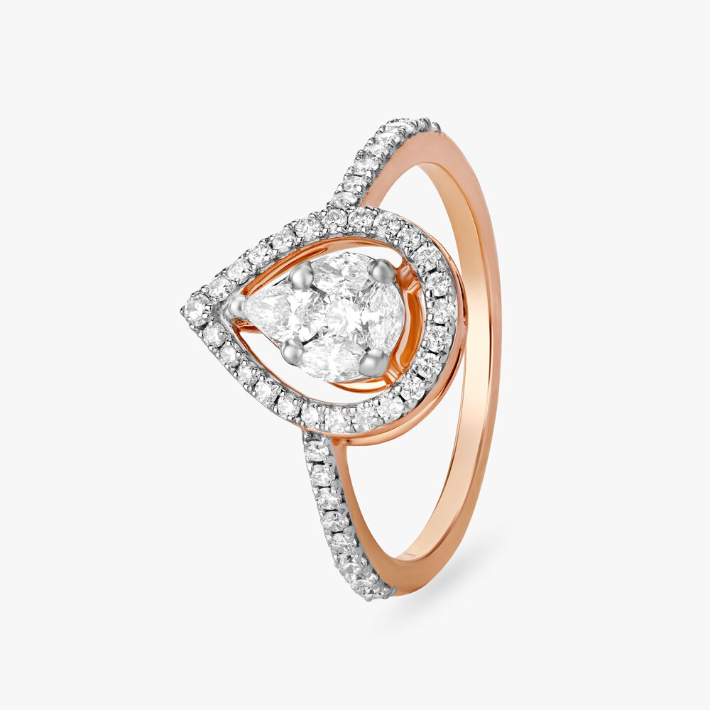 Tear drop shape discount diamond