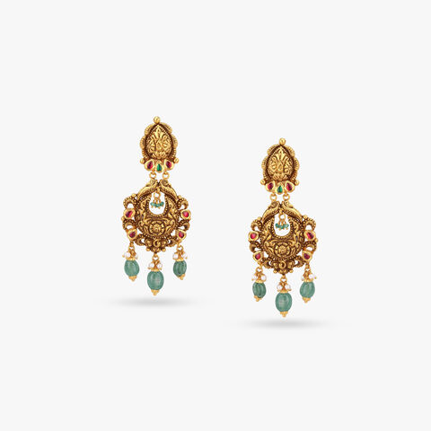 Regal Heritage Gold Drop Earrings