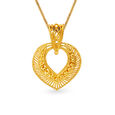 Intricate Gold Teardrop Pendant,,hi-res image number null
