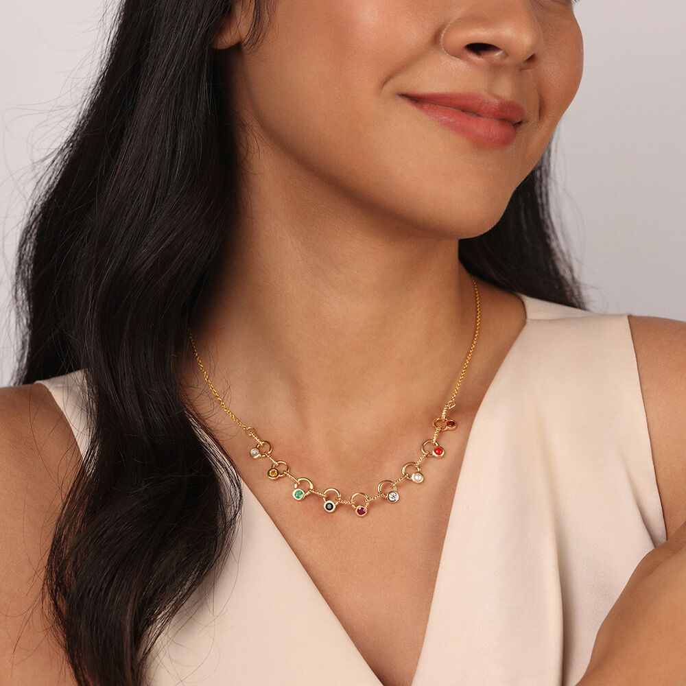 Navratna necklace tanishq new arrivals