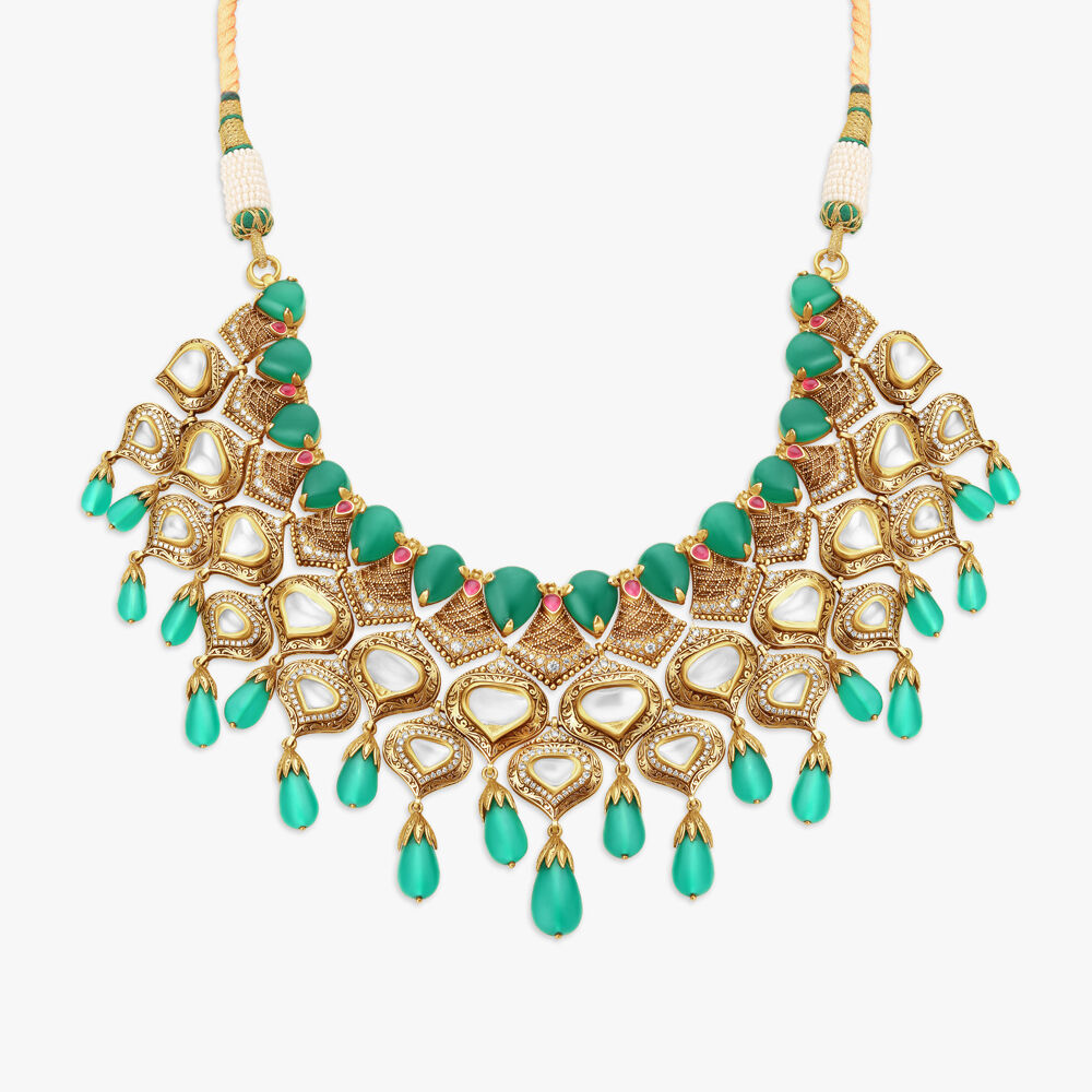 Polki diamond necklace tanishq deals