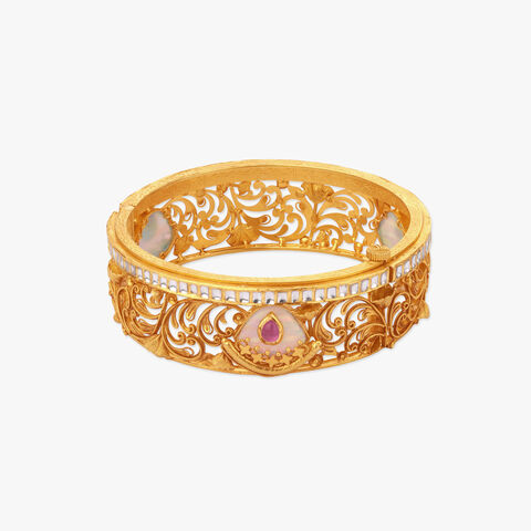 Royal Trellis Gold Bangle