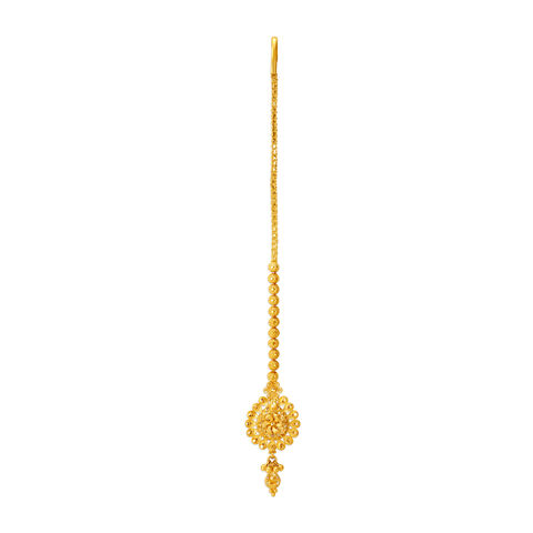 Charming Gold Maang Tikka for the Maharashtrian Bride