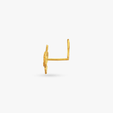 Charming Petals Gold Nose Pin