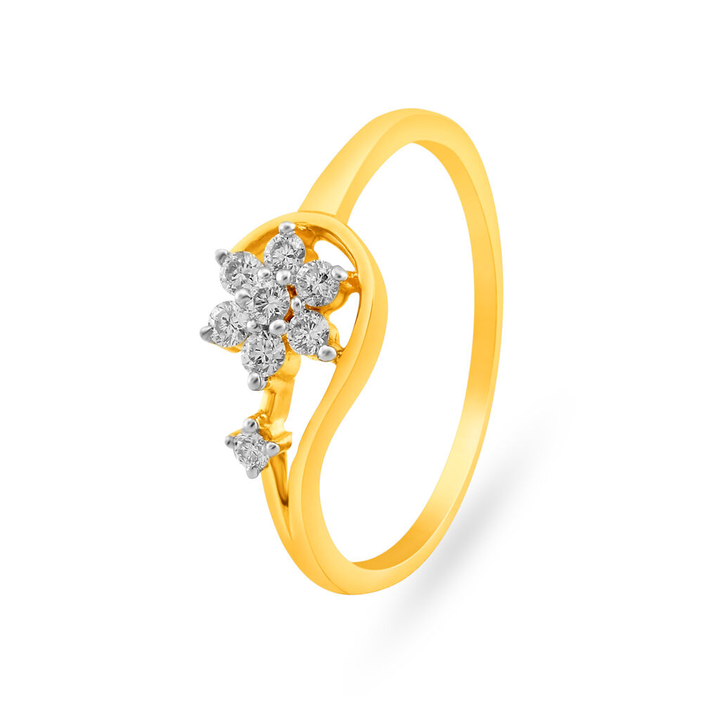 Flower Cluster Diamond Ring