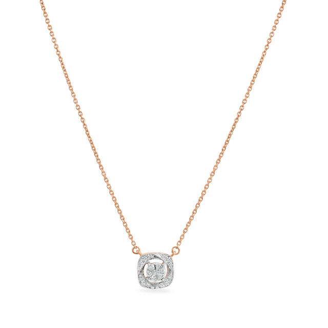 14KT Rose Gold Galactic Dreams diamond Pendant with chain,,hi-res image number null