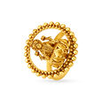Goddess Laxmi Rawa Work Finger Ring,,hi-res image number null
