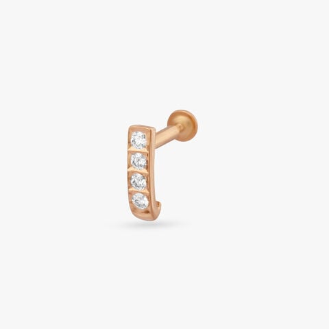 Grace Beam Diamond Nose Pin