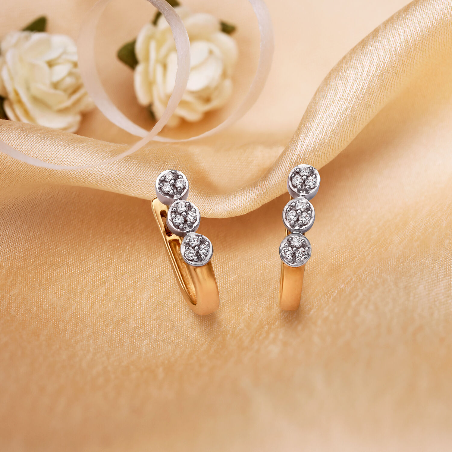 Tanishq diamond hoop earrings hotsell