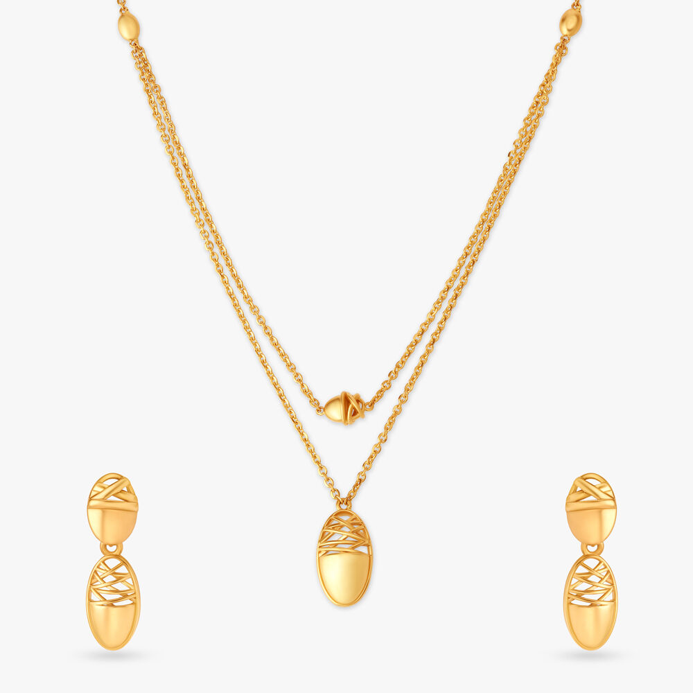 Simple gold jewelry set design sale