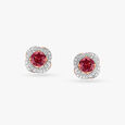 Pink Sunshine Diamond Stud Earrings,,hi-res image number null