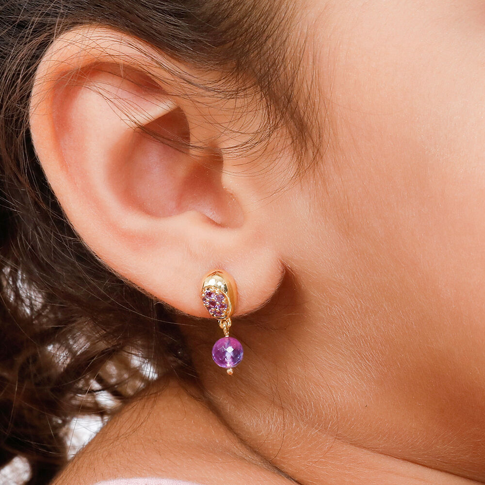 Amethyst sales earrings tanishq
