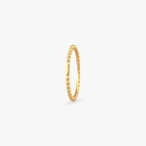Beaded Bliss Gold Ring