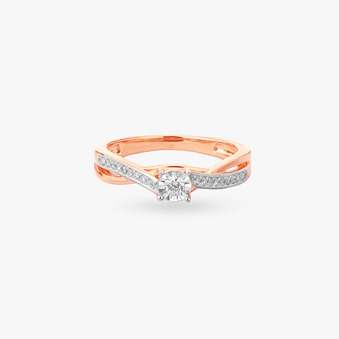 Infinity Curve Diamond Ring