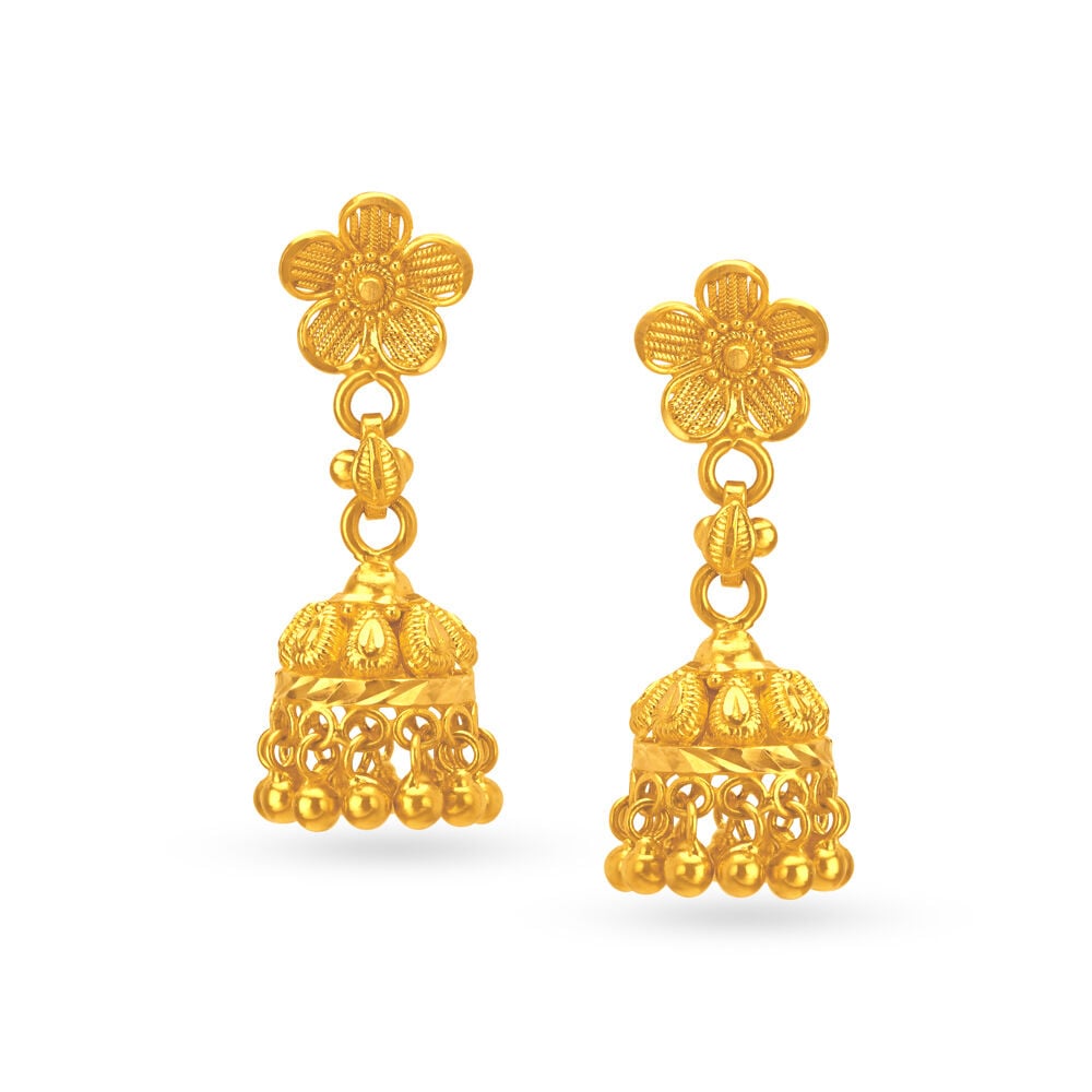 Anjali jewellers gold best sale jhumka