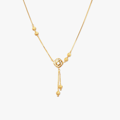 Woven Gleam Gold Necklace