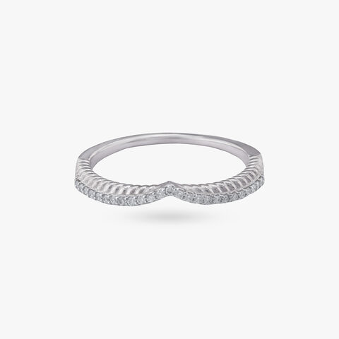 Petite Crown Diamond Ring