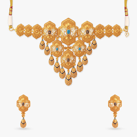 Astral Rhythm Gold Choker Set