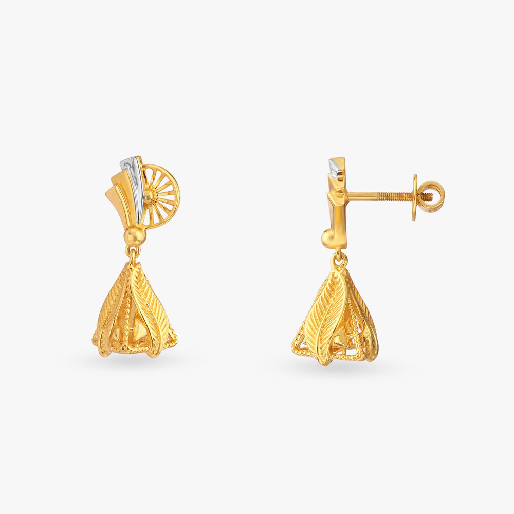 Gold jhumka designs with weight and price shop