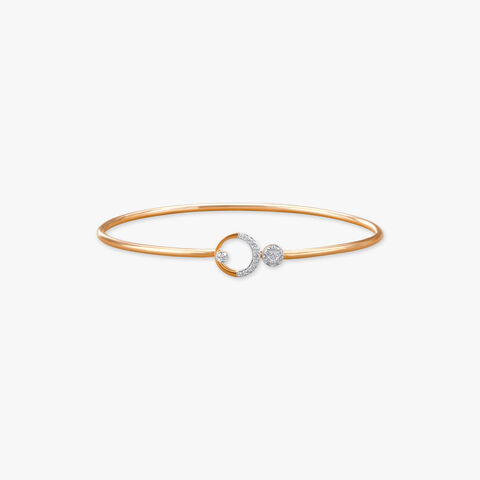Circle Spark Diamond Bangle