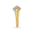 Charming Gold Finger Ring with Diamonds,,hi-res image number null