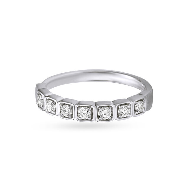 Whimsical White Platinum Finger Ring,,hi-res image number null