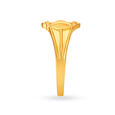 Atypical 22 Karat Yellow Gold Round Finger Ring,,hi-res image number null